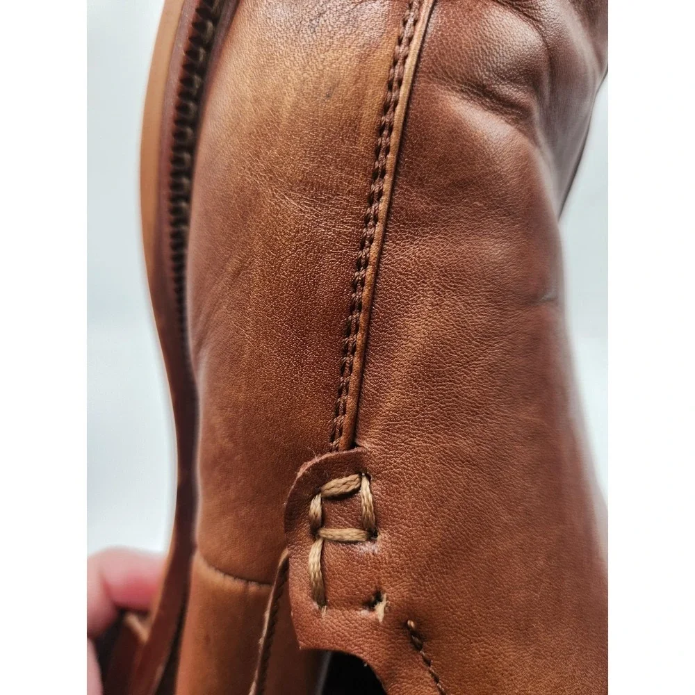 Aston Grey Shoes Mens Size 11.5 Brown Leather Slip‎ On Oxford Dress Formal